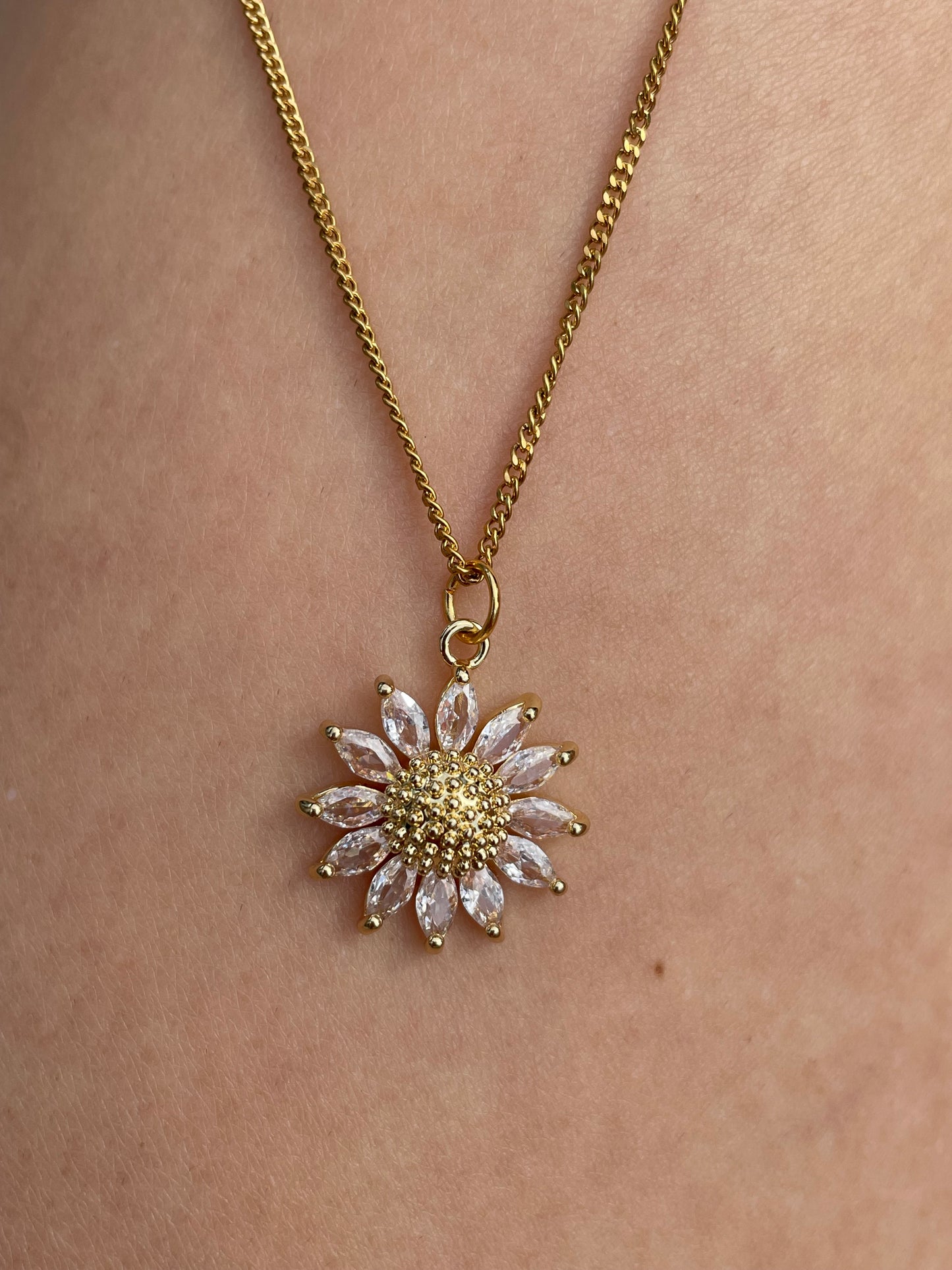 Sunflower necklace