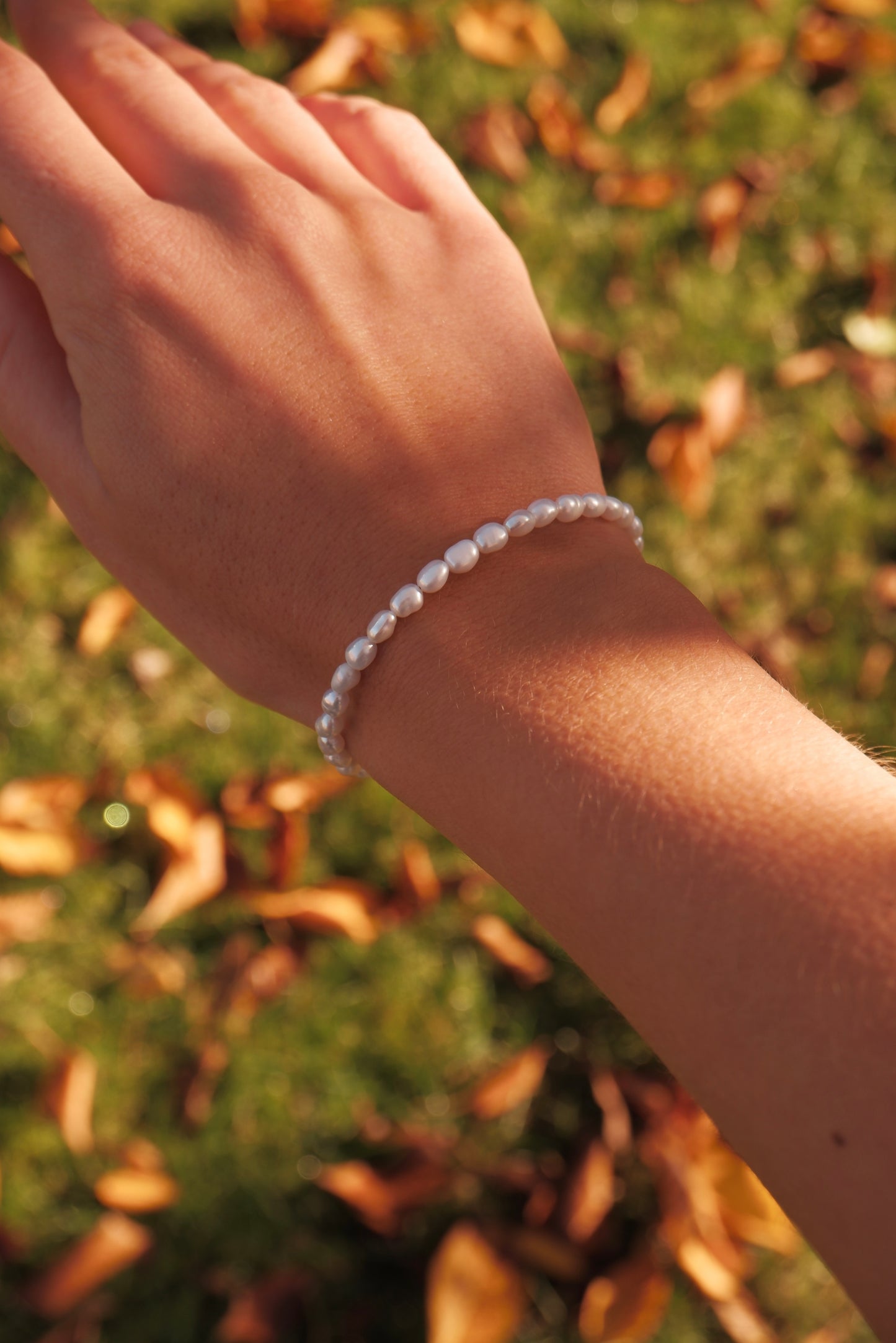 Organic pearl bracelet