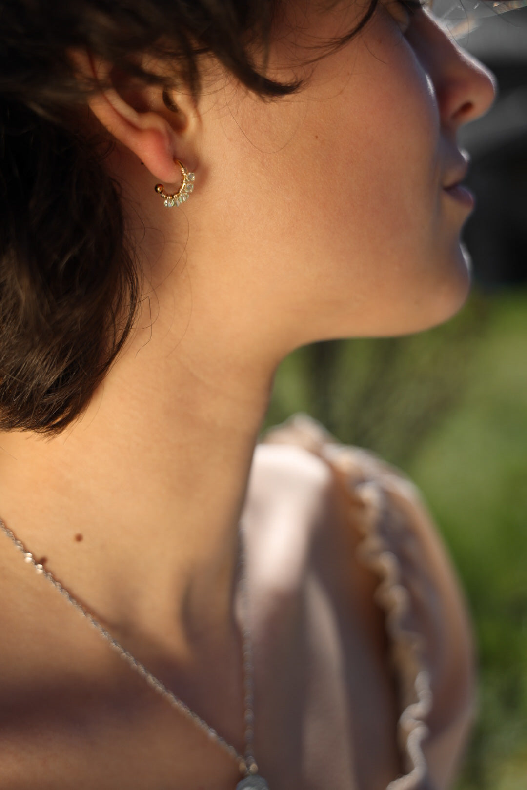 Lua hoops mint green