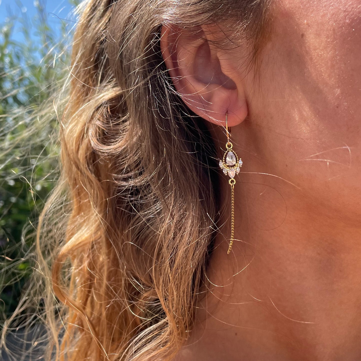 Ocean drop earrings