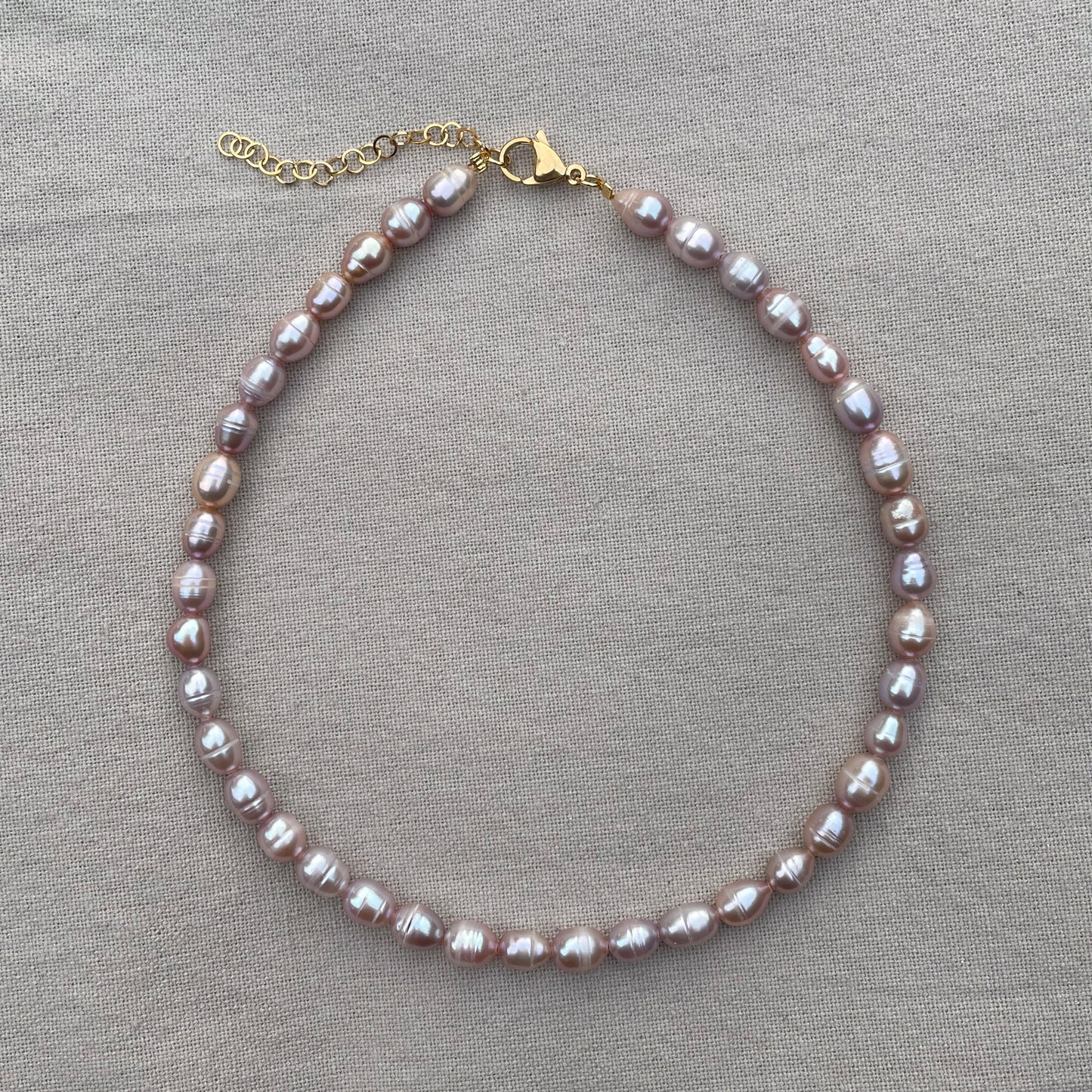 Lilac pearl necklace