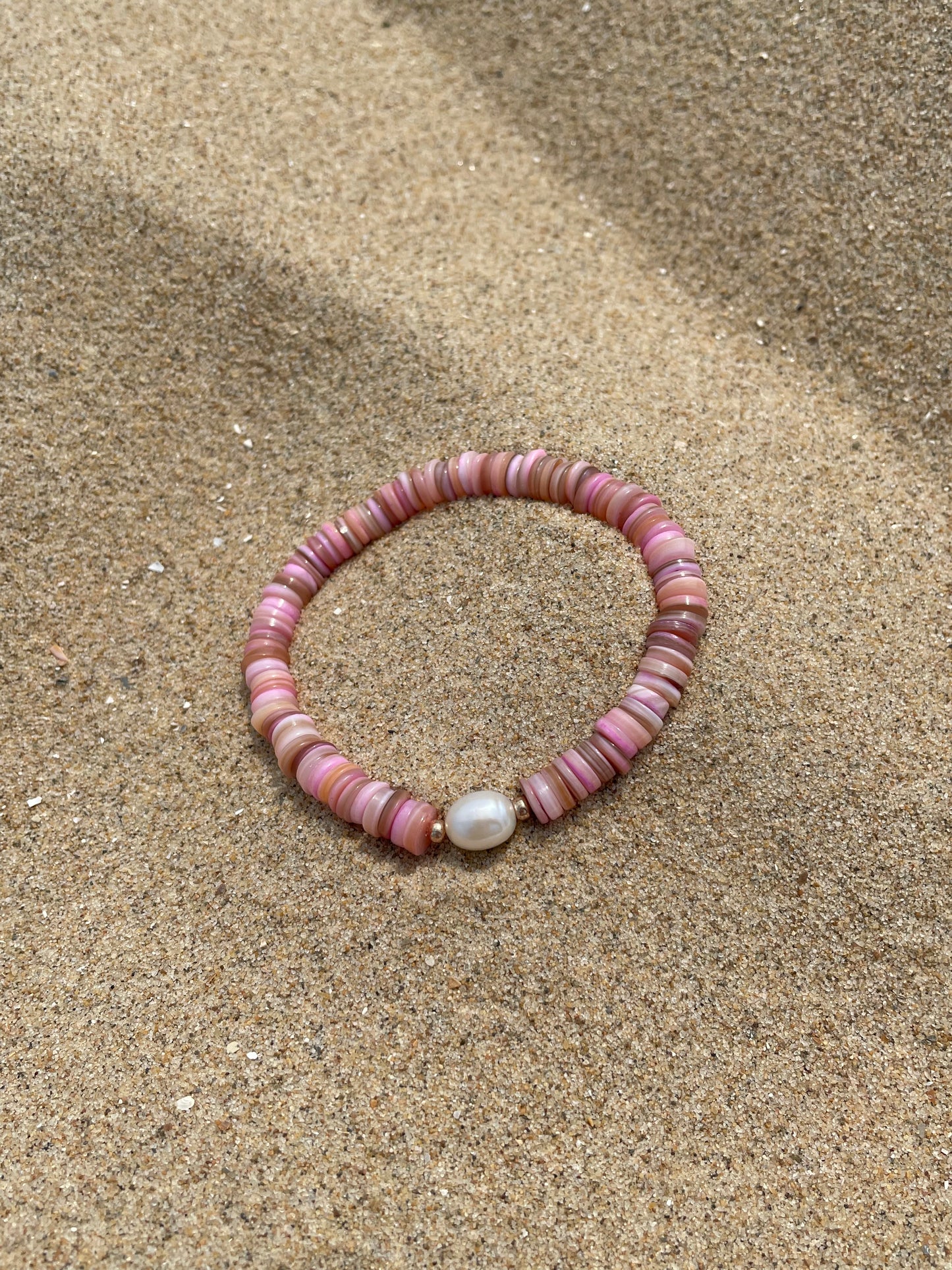 Pink surf bracelet