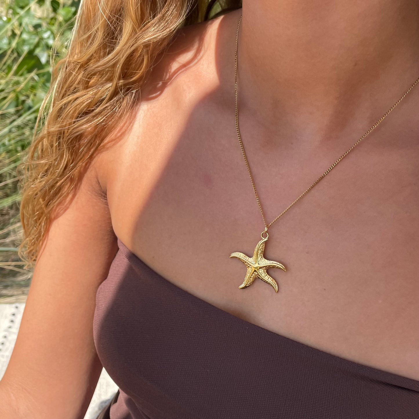 Starfish statement necklace