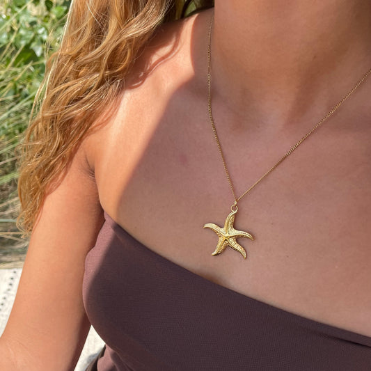 Starfish statement necklace