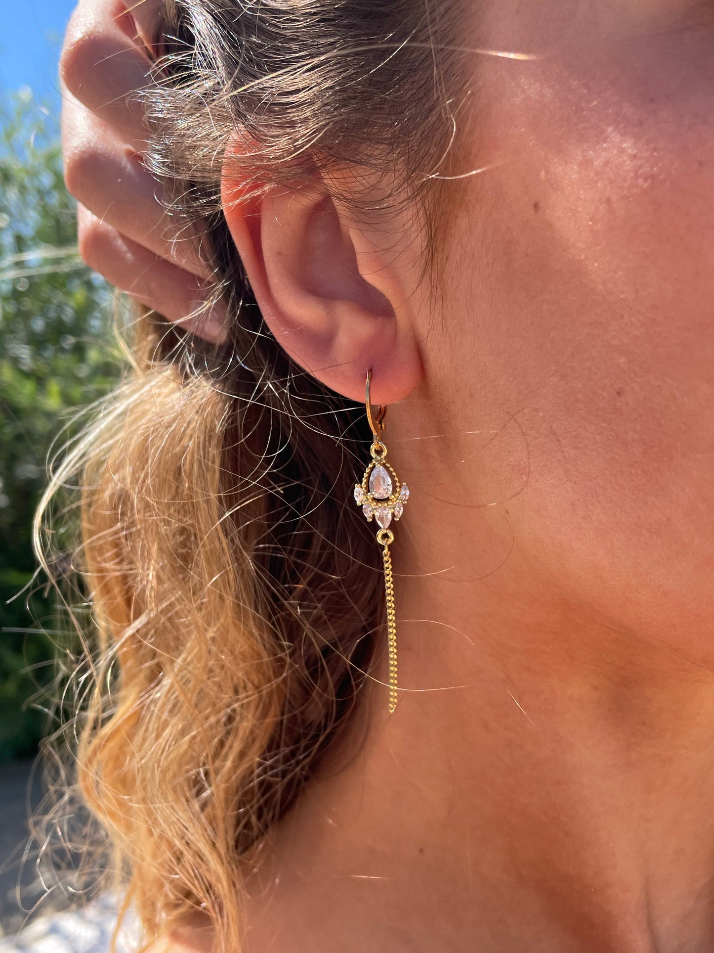 Ocean drop earrings
