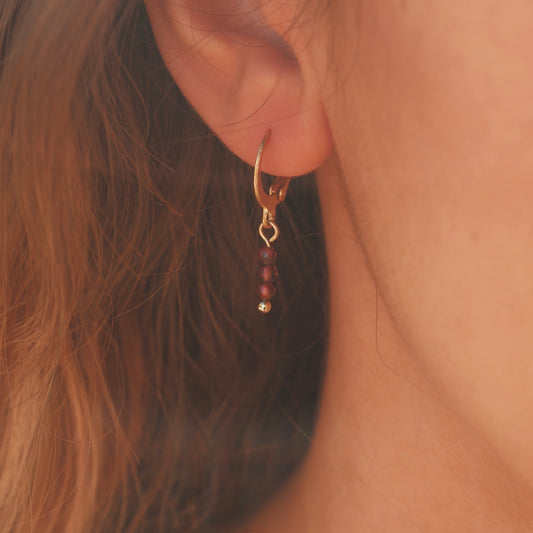 Garnet earrings