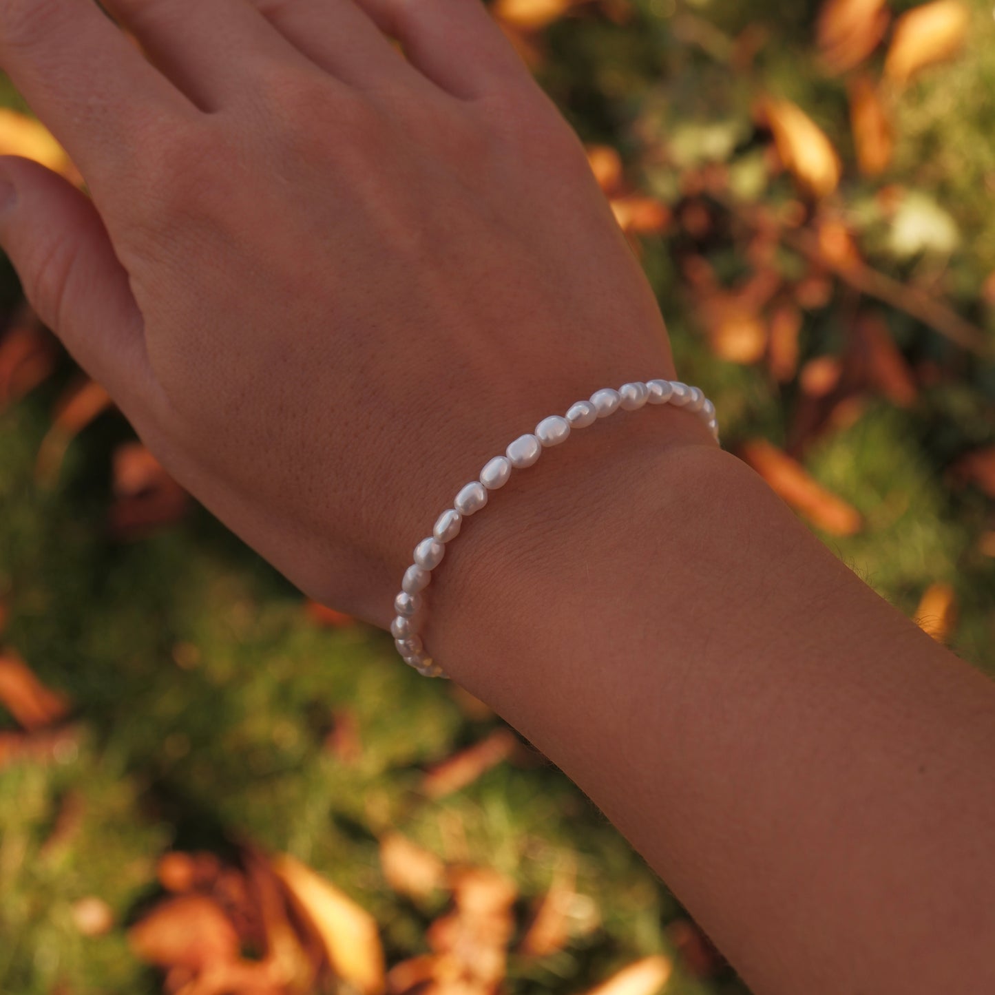 Organic pearl bracelet