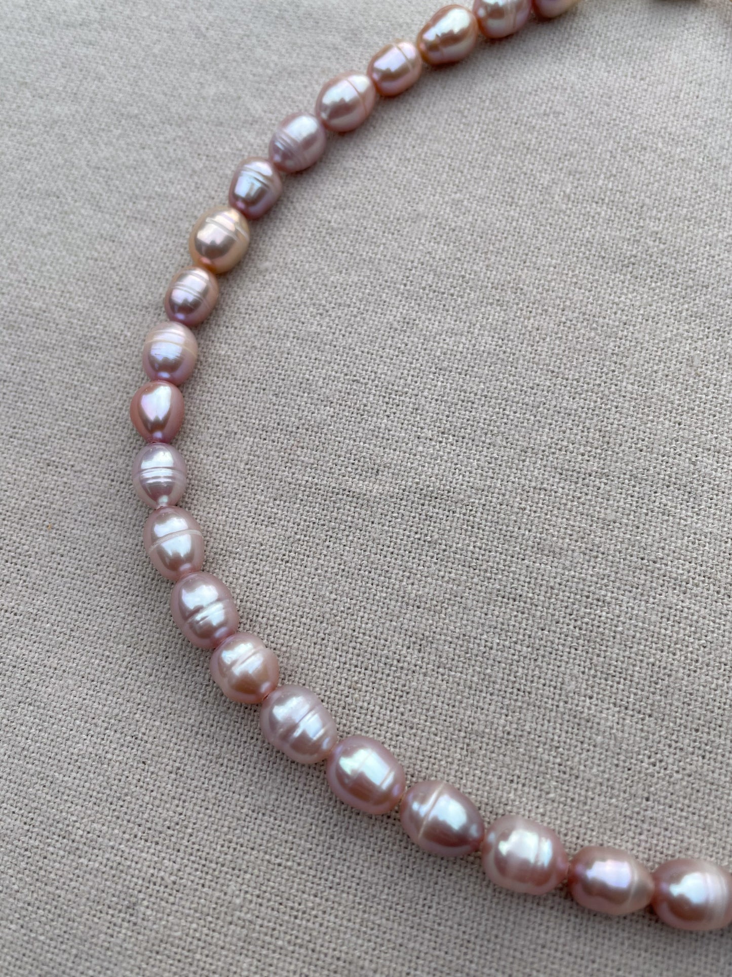 Lilac pearl necklace