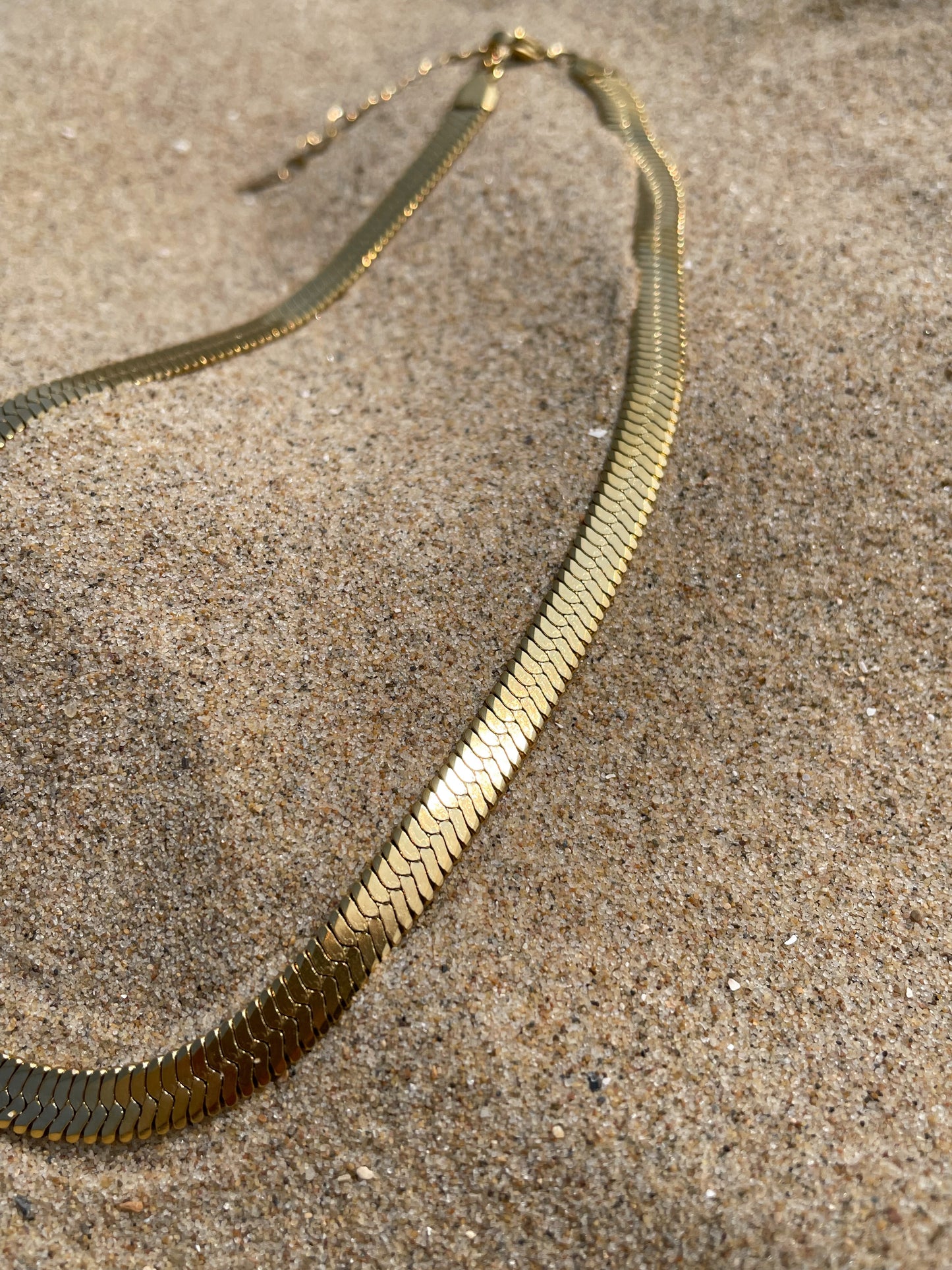 Snake skin necklace