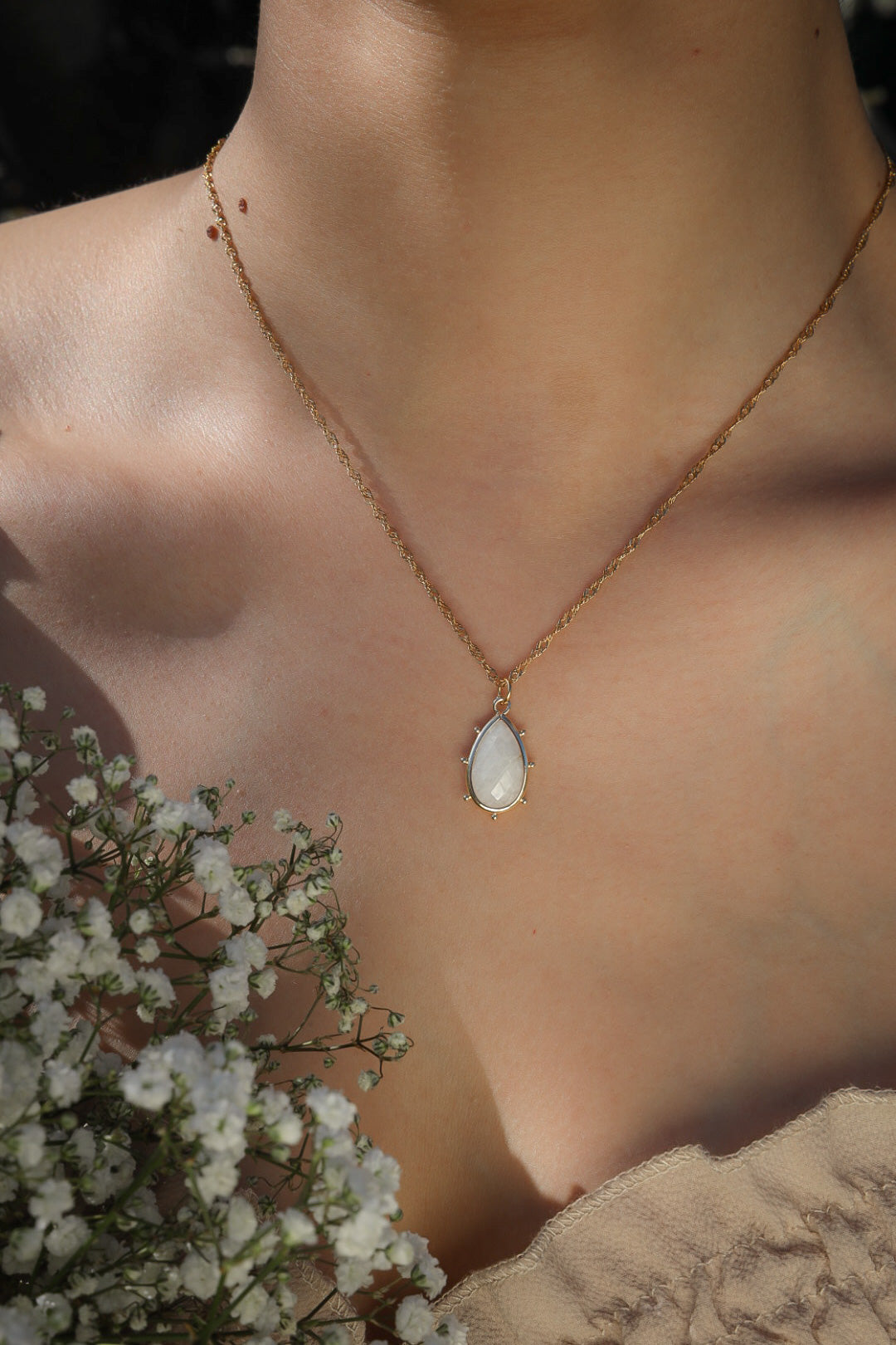 Moonstone necklace