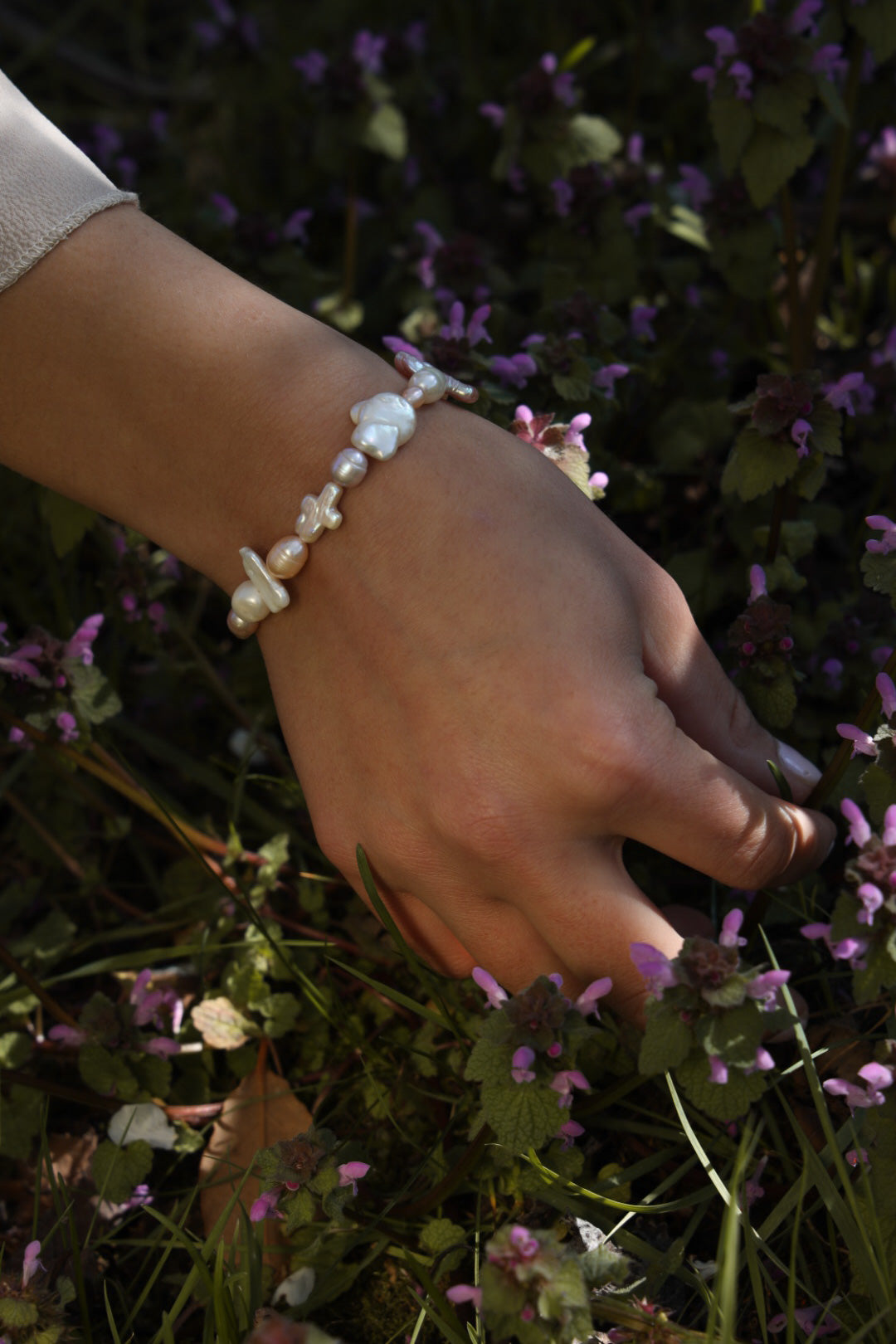 Amira baroque pearl bracelet