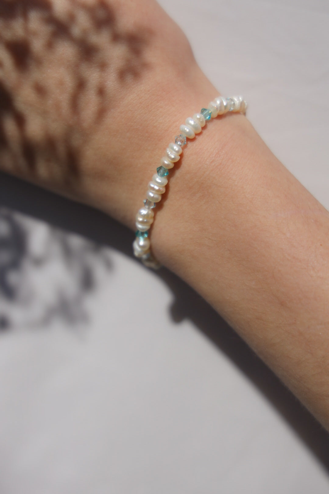 Blue Swarovski Cordelia pearl bracelet