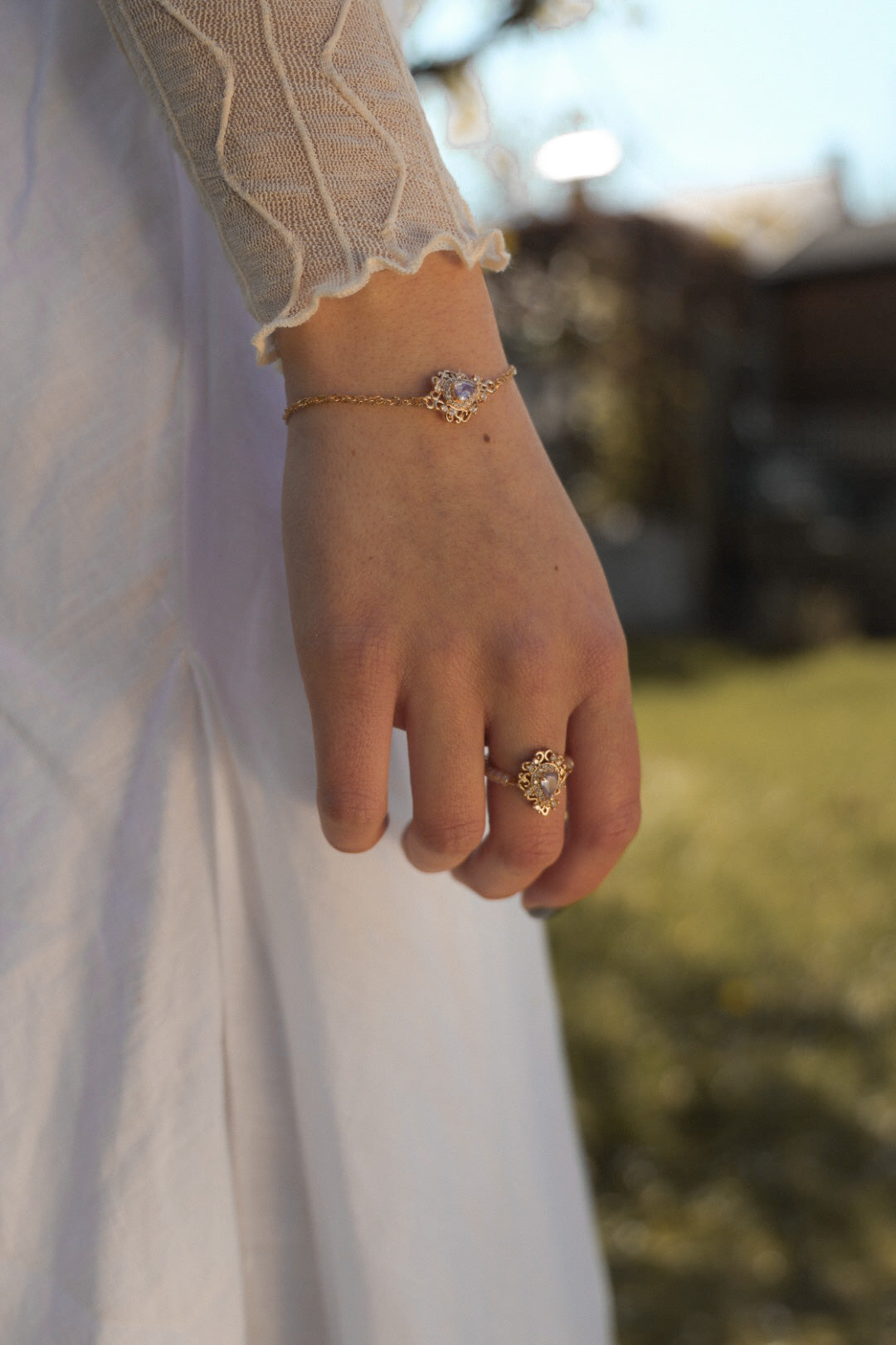 Lilac Athena bracelet