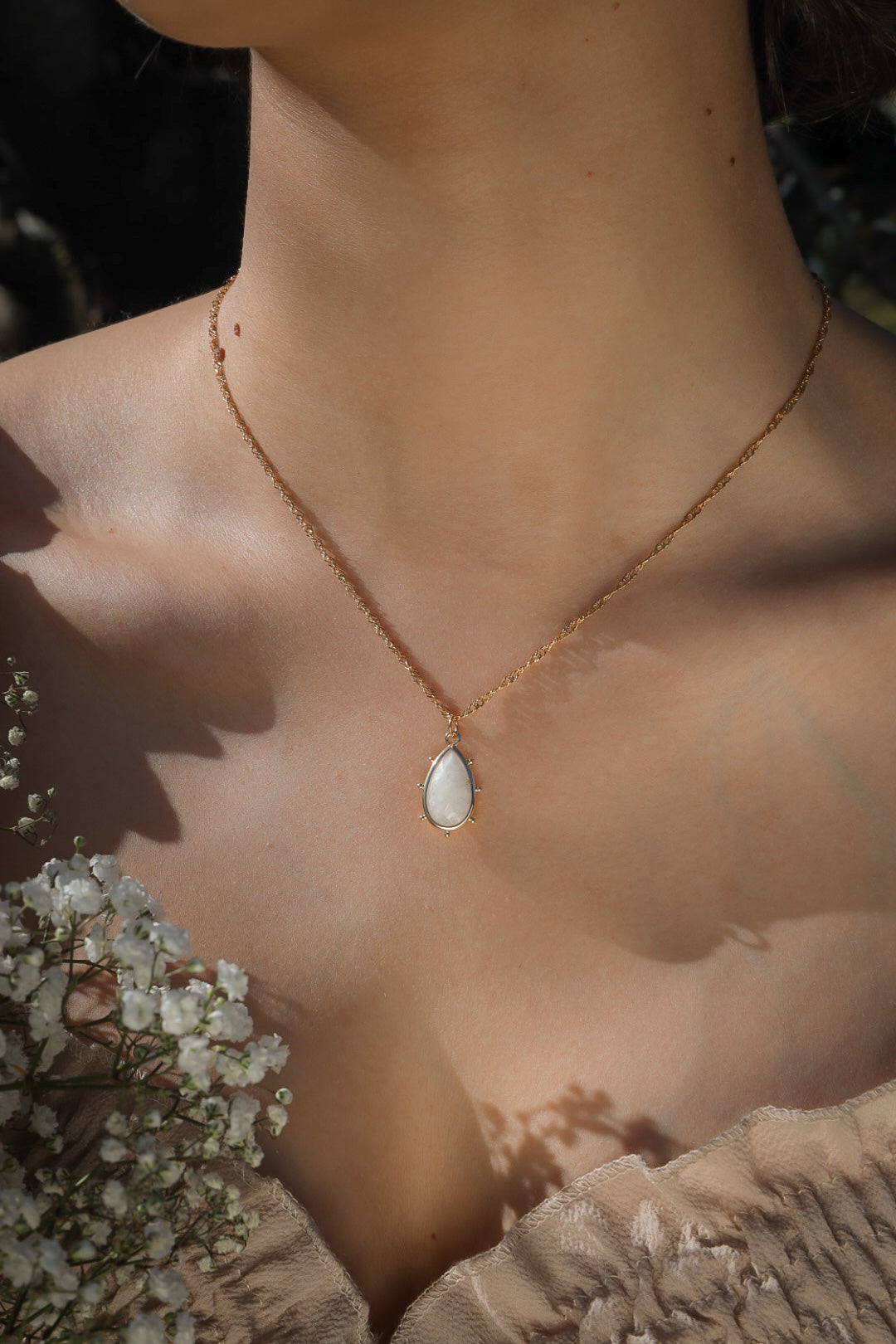 Moonstone necklace