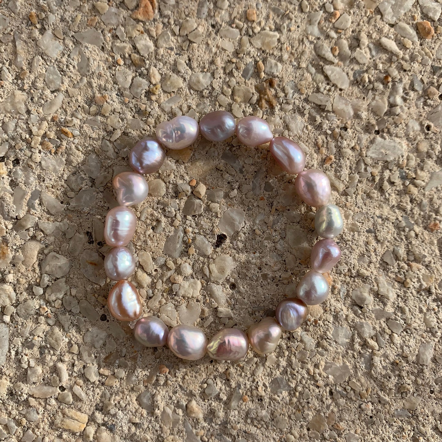 Pink skies bracelet